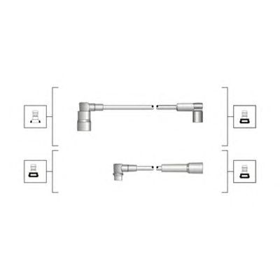MAGNETI MARELLI 941319170056 -  Комплект проводов зажигания